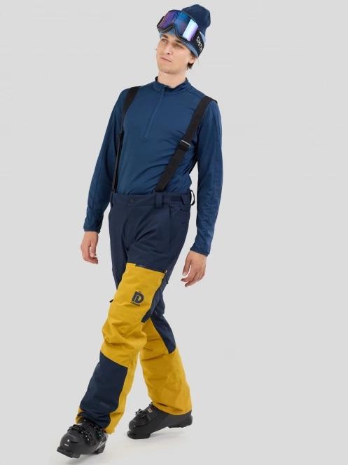 Fundango Teak Colourblock Pants męski spodnie narciarskie żółty 5