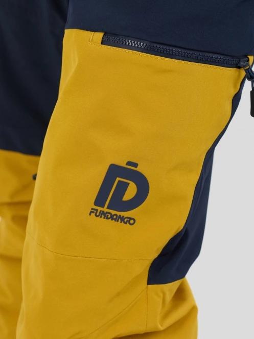 Fundango Teak Colourblock Pants męski spodnie narciarskie żółty 6