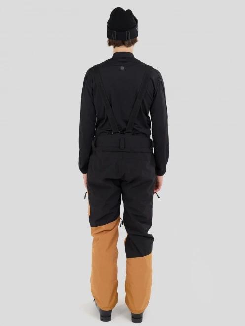 Fundango Teak Colourblock Pants męski spodnie narciarskie brąz 3