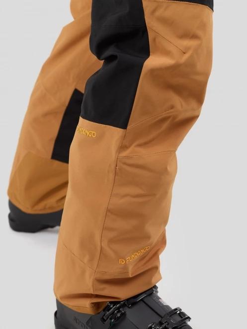 Fundango Teak Colourblock Pants męski spodnie narciarskie brąz 7