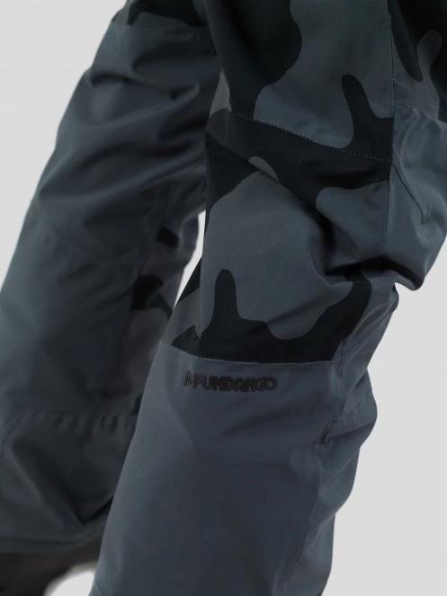 Fundango Teak Colourblock Pants męski spodnie narciarskie szary 5