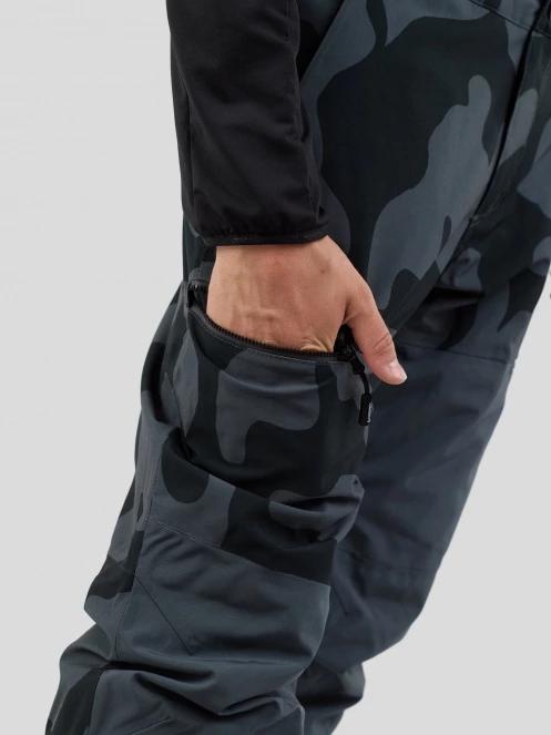 Fundango Teak Colourblock Pants męski spodnie narciarskie szary 7