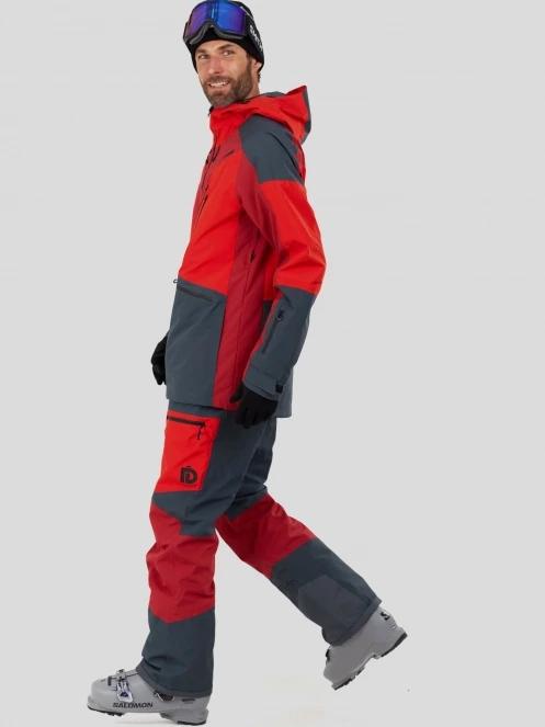 Fundango Nexara ECO 3L Pants męski spodnie narciarskie czerwony 5