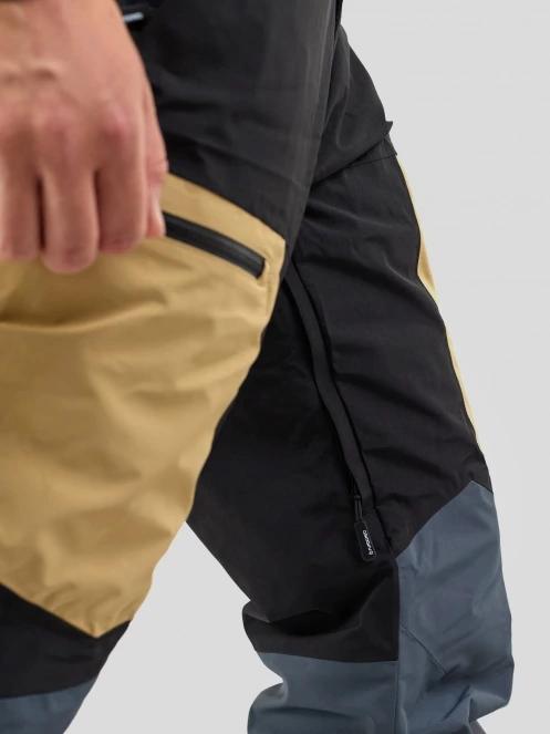 Fundango Nexara ECO 3L Pants męski spodnie narciarskie piasek 9
