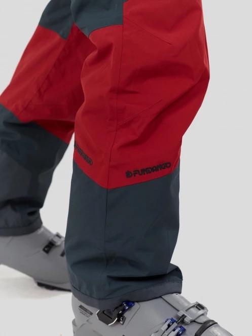 Fundango Nexara ECO 3L Pants męski spodnie narciarskie czerwony 9