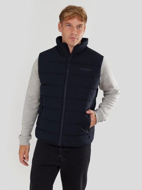 Fundango Vance Padded Vest męski kamizelka ciemnoniebieski 5