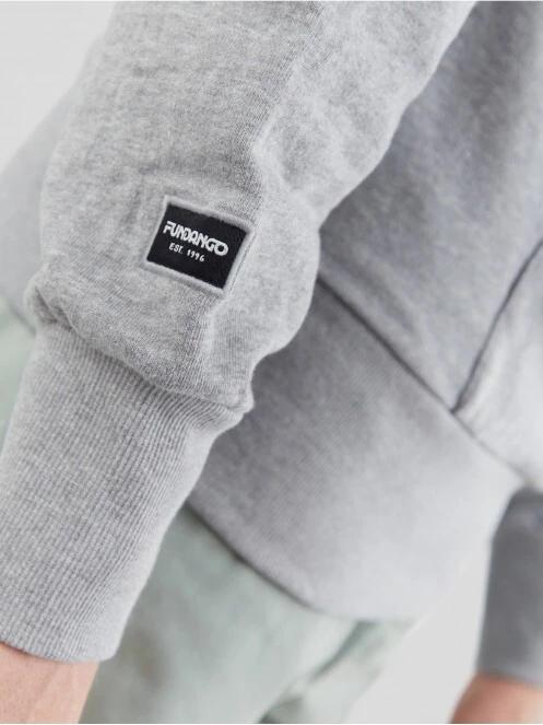 Fundango Talis Hooded Sweatshirt męski sweter z kapturem szary 6