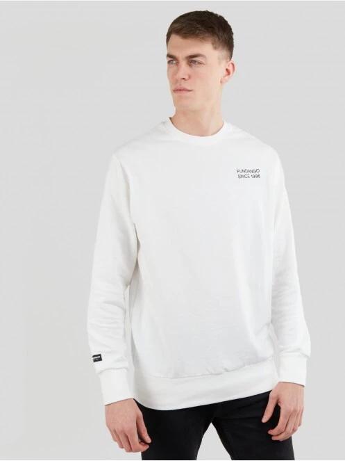 Fundango Warren Sweatshirt męski sweter biały 2