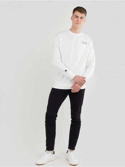 Fundango Warren Sweatshirt męski sweter biały 4