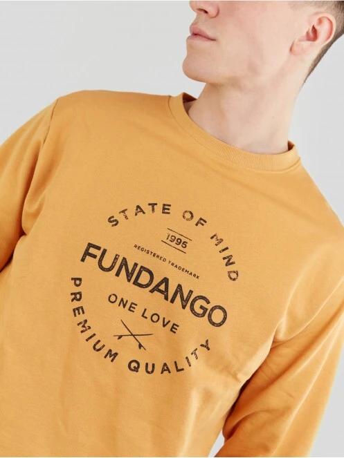 Fundango Warren Sweatshirt męski sweter żółty 5