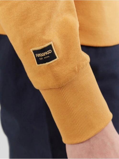 Fundango Warren Sweatshirt męski sweter żółty 6