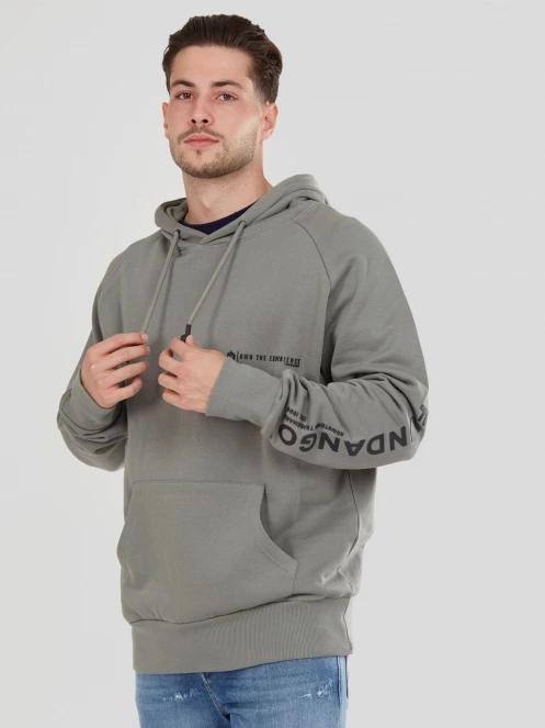 Fundango Talis Hooded Sweatshirt męski sweter zielony 2