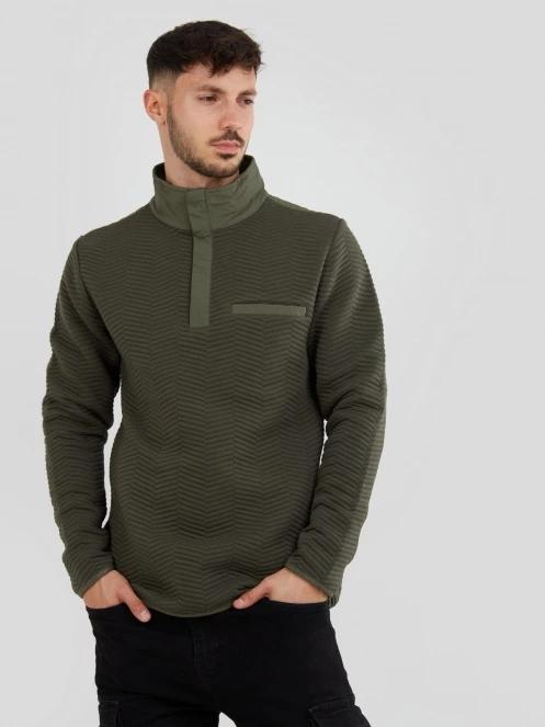 Fundango Vertigo Sweatshirt męski sweter oliwka 2