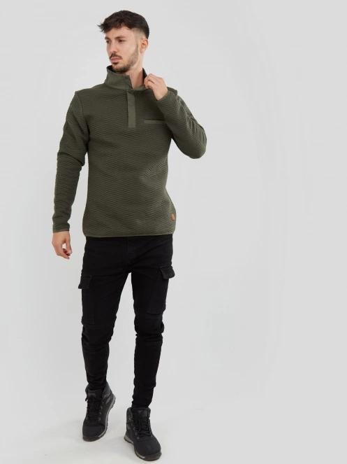 Fundango Vertigo Sweatshirt męski sweter oliwka 4