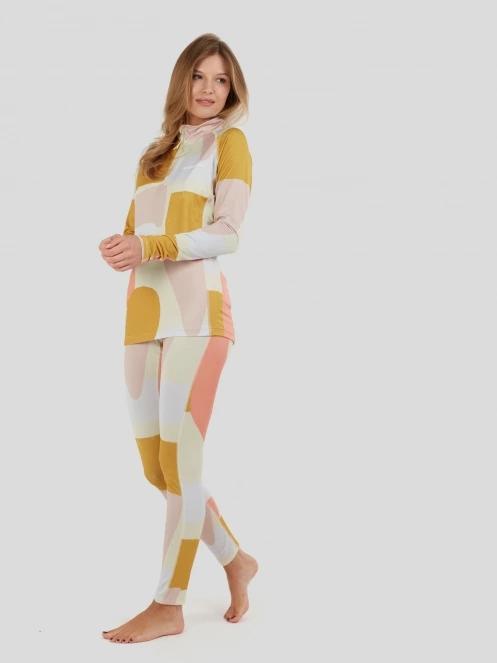 Fundango Yaris II Baselayer Bottom damski spodnie bieliźniane wielokolorowy 4