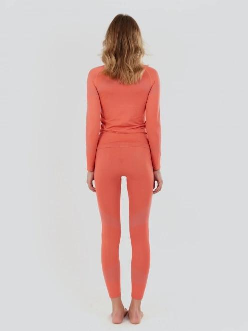 Fundango Seamless Baselayer Set damski komplet bielizny różowy 3