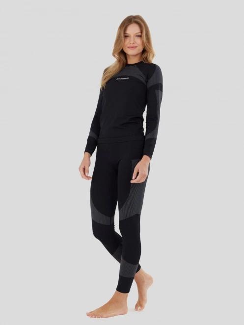 Fundango Seamless Baselayer Set damski komplet bielizny czarny 4