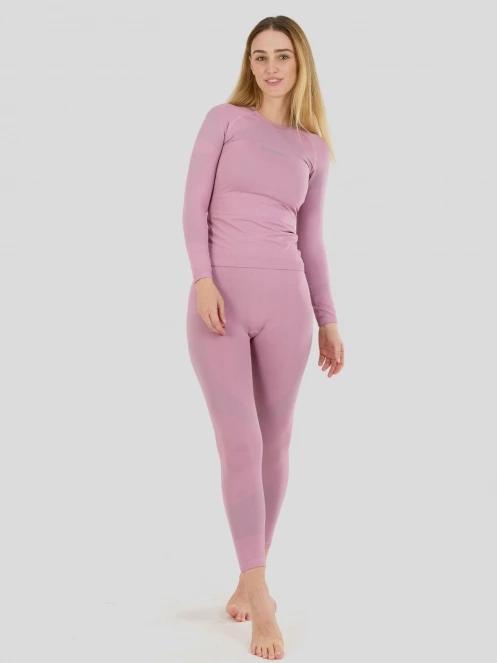Fundango Seamless Baselayer Set damski komplet bielizny różowy 2