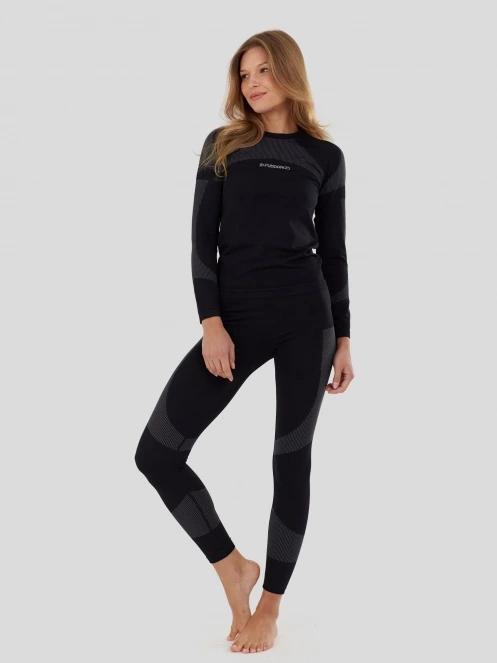 Fundango Seamless Baselayer Set damski komplet bielizny czarny 5