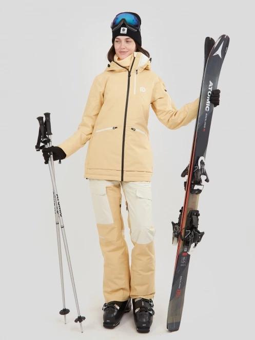 Fundango Sakura Bib Pants damski spodnie narciarskie żółty 6