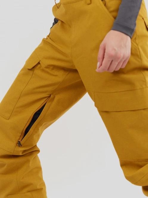Fundango Sakura Bib Pants damski spodnie narciarskie brąz 8