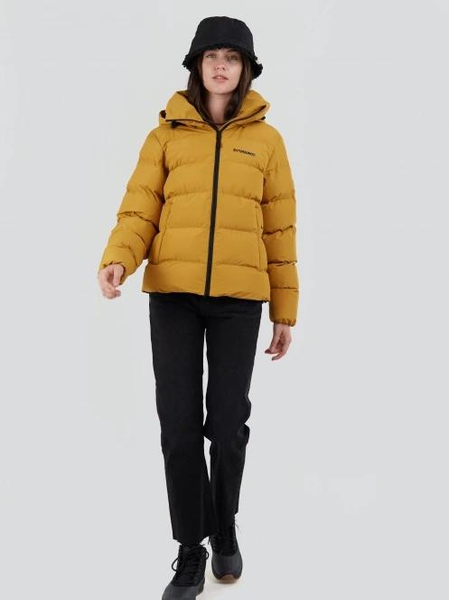 Fundango Amber Padded Jacket damski pikowana kurtka przejściowa żółty 4