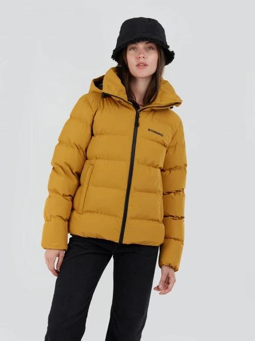 Fundango Amber Padded Jacket damski pikowana kurtka przejściowa żółty 5