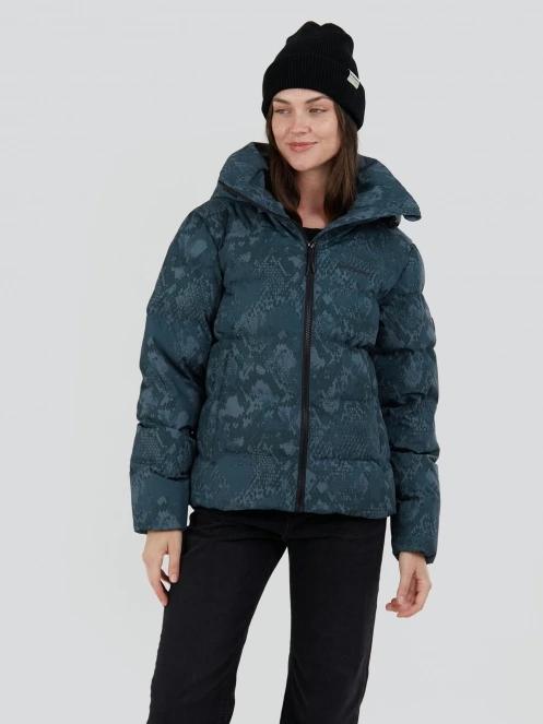 Fundango Amber Padded Jacket damski pikowana kurtka przejściowa zielony 2