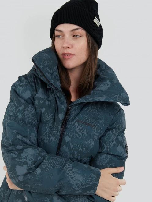 Fundango Amber Padded Jacket damski pikowana kurtka przejściowa zielony 5