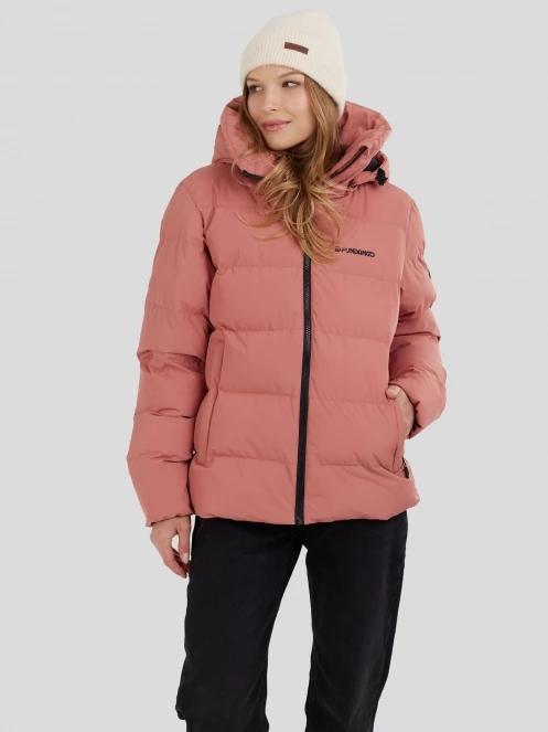 Fundango Amber Padded Jacket damski pikowana kurtka przejściowa różowy 2