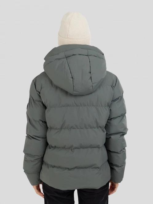 Fundango Amber Padded Jacket damski pikowana kurtka przejściowa zielony 3