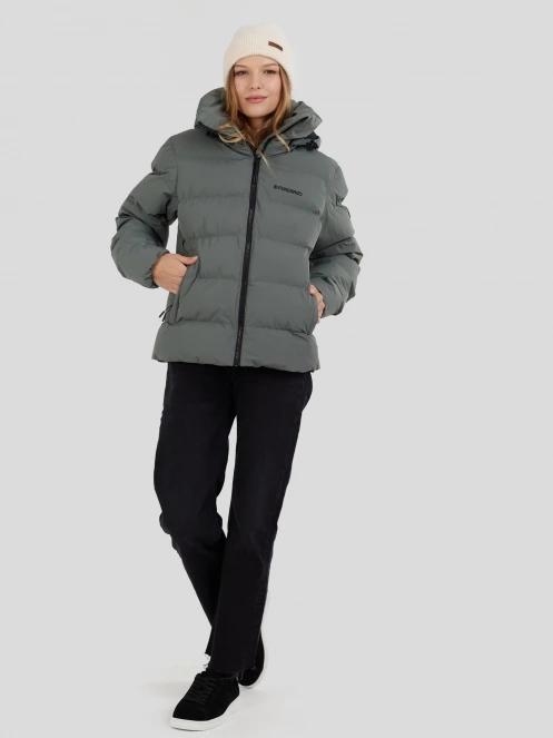 Fundango Amber Padded Jacket damski pikowana kurtka przejściowa zielony 4