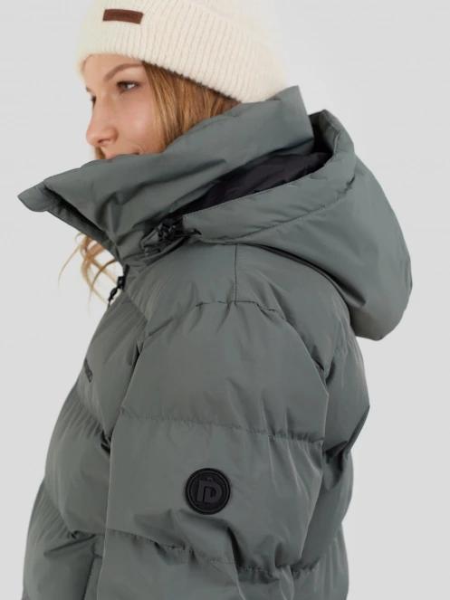 Fundango Amber Padded Jacket damski pikowana kurtka przejściowa zielony 8