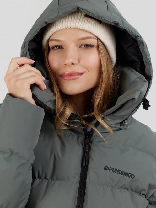 Fundango Amber Padded Jacket damski pikowana kurtka przejściowa zielony 9