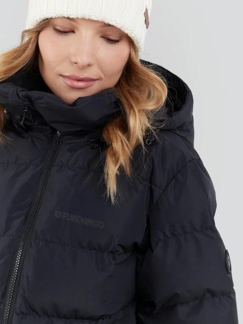 Fundango Amber Padded Jacket damski pikowana kurtka przejściowa czarny 5