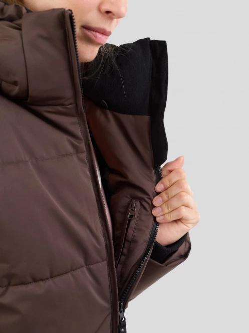 Fundango Meganne Padded Jacket damski kurtka zimowa brąz 10