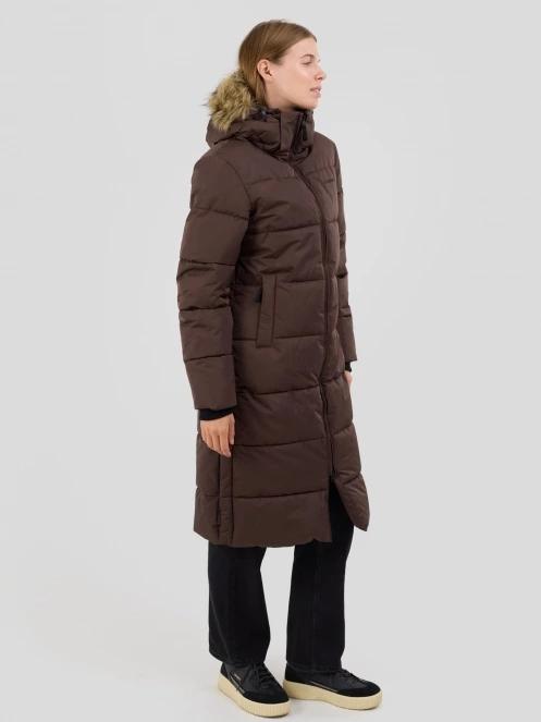 Fundango Meganne Padded Jacket damski kurtka zimowa brąz 4