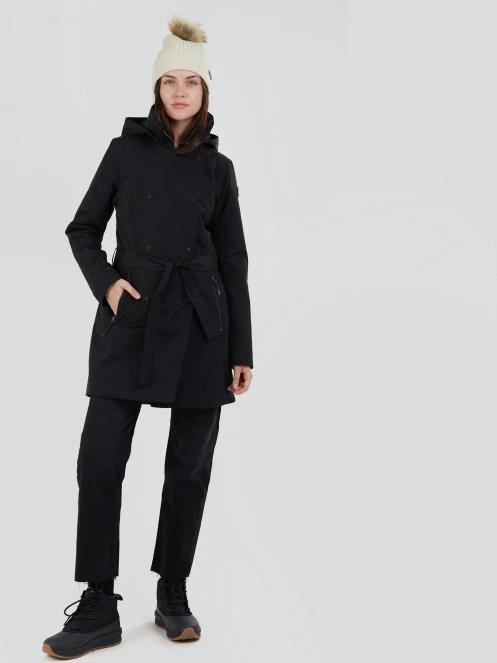 Fundango Charlotte Trenchcoat damski plaszcz przeciwdeszczowy czarny 4
