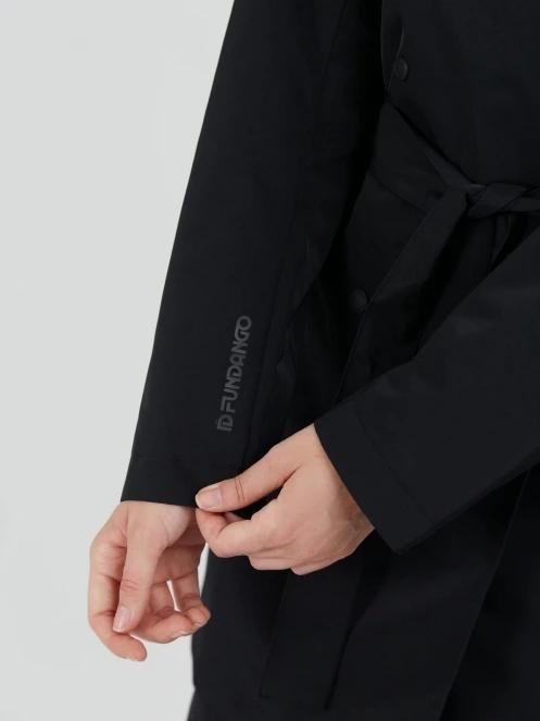 Fundango Charlotte Trenchcoat damski plaszcz przeciwdeszczowy czarny 5