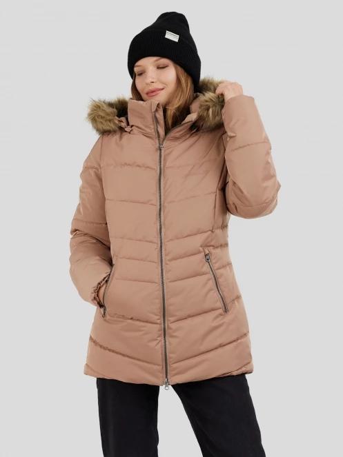 Fundango Prue Padded Jacket damski kurtka zimowa brąz 2
