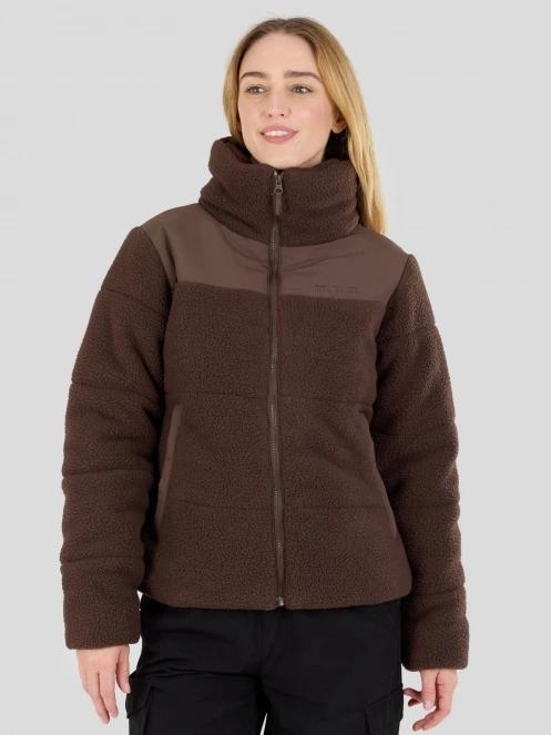 Fundango Nukka Padded Jacket damski pikowana kurtka przejściowa brąz 2