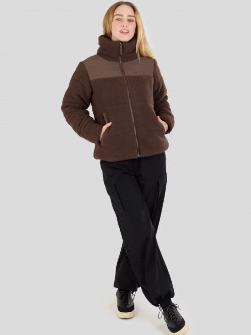 Fundango Nukka Padded Jacket damski pikowana kurtka przejściowa brąz 4