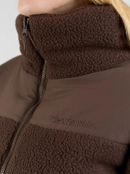 Fundango Nukka Padded Jacket damski pikowana kurtka przejściowa brąz 7