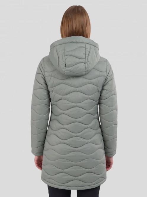 Fundango Nordwave Long Jacket damski pikowana kurtka przejściowa zielony 3
