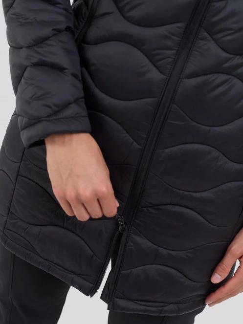 Fundango Nordwave Long Jacket damski pikowana kurtka przejściowa czarny 8