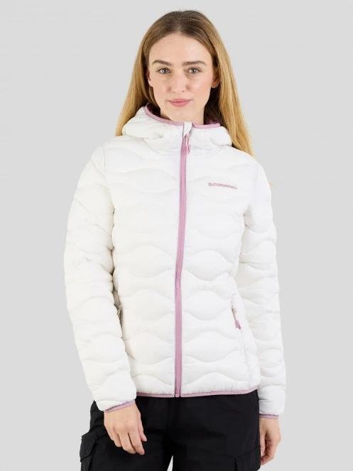 Fundango Vinke Padded Jacket damski pikowana kurtka przejściowa biały 2
