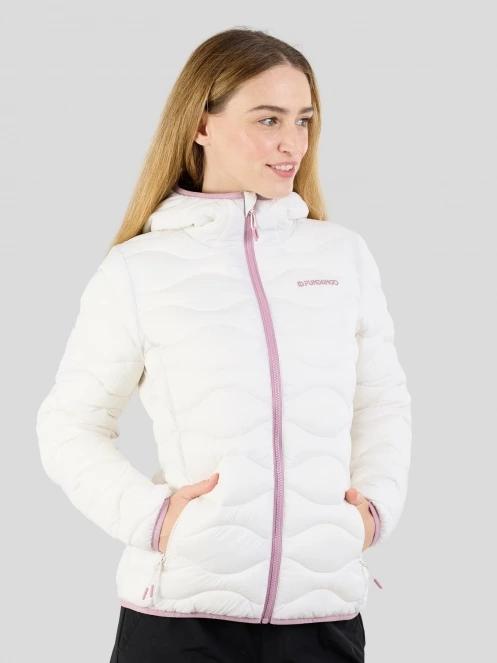 Fundango Vinke Padded Jacket damski pikowana kurtka przejściowa biały 5