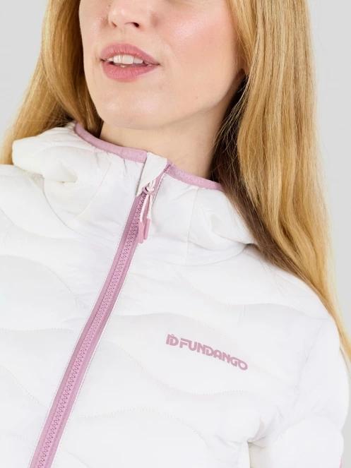 Fundango Vinke Padded Jacket damski pikowana kurtka przejściowa biały 8