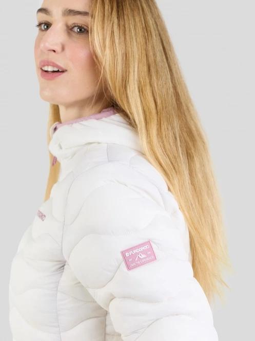 Fundango Vinke Padded Jacket damski pikowana kurtka przejściowa biały 9
