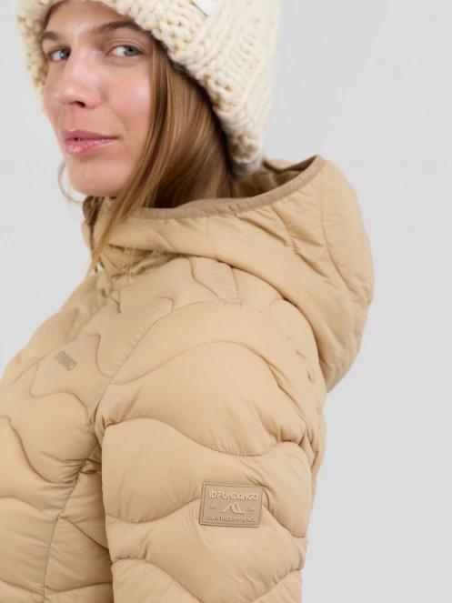 Fundango Vinke Padded Jacket damski pikowana kurtka przejściowa żółty 6